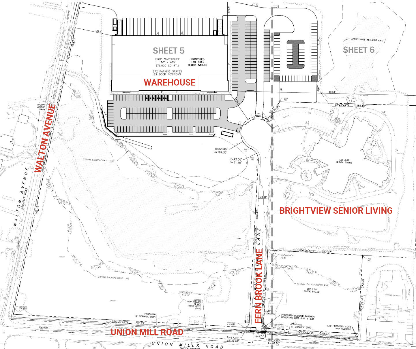 MOUNT LAUREL WAREHOUSE SITE PLAN